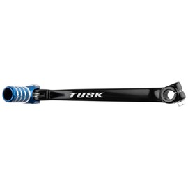 Tusk Folding Shift Lever Black/Blue Tip Compatible with Honda TRX 400EX 1999-2008/Compatible with Yamaha Raptor 700 2006-2025
