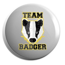 Hippowarehouse Team Badger Badge Various Sizes 38mm 50mm 75mm