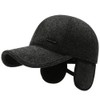 Moonlove Men's Cap with Earmuffs, Baseball Cap, Winter Hat, Thick,