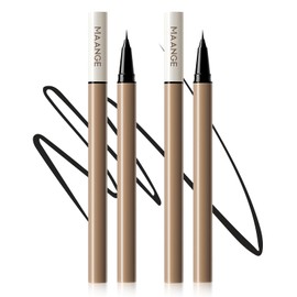 MAANGE Liquid Eyeliner with Fine Brush Tip | Waterproof, Stay All Day Makeup, Smudge Resistant (B101,2pcs)