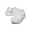 Crocs Women's Baya Platform Wooden Shoes, White