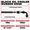 PQY 25Inch 6AN Power Steering Pump Hose Kit Compatible with