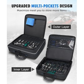 NICECNC Maverick X3 Under Seat Storage Bag, Synthetic Oxford Fabric, Large Capacity Storage Accessories Tool Organizer, Wear-Resistant, Compatible With Can AM Maverick X3 2017-2023, Blue