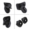 RiToEasysports 2Pcs Luggage Wheels,PVC Luggage Wheels Replacement Single Roller Double‑bearing,