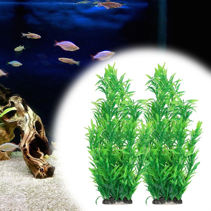 Aquarium Decoration Artificial Water Plants for Fish Tank Landscape Green