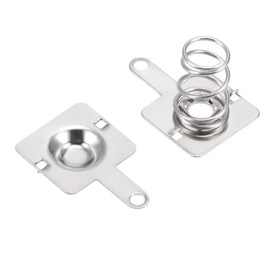 uxcell 50 Pairs AAA Battery Positive Negative Conversion Spring Contact Nickeling Plate 10mmx9mm