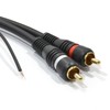 2 x RCA Shielded RCA Audio Cable Oxygen Free Copper