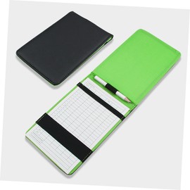 BIUDECO 1pc Golfing Scorebook for Accurate Score Keeping Compact Pu Leather Design for Golf Easy to Carry Notepad for Record Keeping The Course