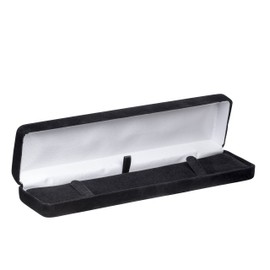 ALLUREPACK Luxury Rounded-Top-Velvet Bracelet Box for Women & Men – Jewelry Gift Box Ideal for Bracelet Case, Necklace, Chain – Bracelet/Necklace Box with Satin Inner Top and Matching Interior