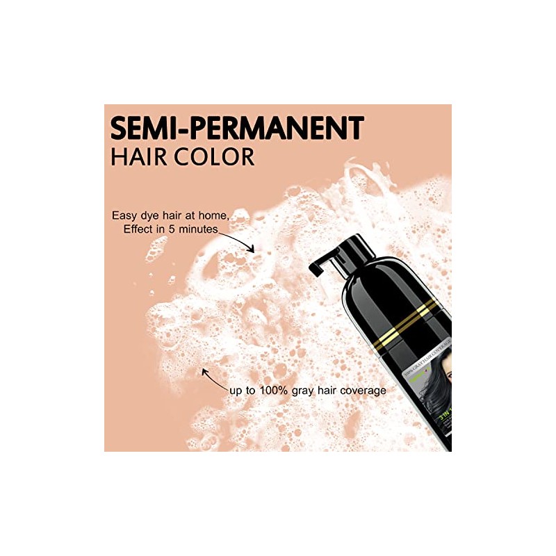Tinte para El Cabello Negro Semipermanente 3 En 1-13.5 Fl