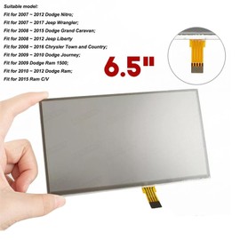 Micarun Touch Screen Digitizer Glass on Navigation Radio LCD 6.5 inch 8 Pin for 2011-2018 Jeep Wrangler JK Uconnect MyGIG 430 RBZ RB2 430N RHB Stereo Receivers Radio