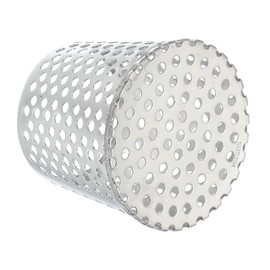 PATIKIL Gutter Guard Filter 3.5"-3", PVC Termination Cap Mesh Screen Roof Vent Cover Stainless Steel Conical Exhaust Pipe Cover Downspout Guard Filter Strainer for Downspout Silver