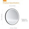 KAASUNES Dimmable 30 Inch LED Lighted Round Mirror Wall Mount