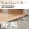 SFNSM Natural Wood Door Threshold for Doorways, Non-Slip Solid Red