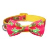 Azuza Bowtie Collar para perro, piña, Pineapple, M (Neck:14'' -
