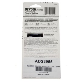 Devcon Home Plastic Welder Cream Colored Adhesive 1-OZ. Tube for Use On Hard Plastic, PVC, Styrene, Acrylic, Ceramic, Concrete, Fiberglass, Metal, Vinly, and Wood