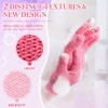 Exfoliating Gloves, 3 Textures Shower Scrub Gloves for Spa, Massage