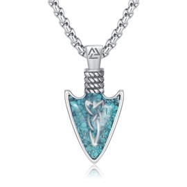 REDSUN Viking Thor's Hammer Necklace 925 Sterling Silver Thors/Arrowhead/Anchor/Hammer Pendant Celtic Pendant Amulet Jewellery for Men Son Boys Women Men Unisex, Sterling Silver