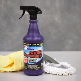 ABRO Heavy Duty Power Degreaser, High Performance Multifunctional Auto Engine Degreaser for Quick and Easy Removal of Grease, Oil, Dirt &Grime, Engine Cleaner & Car Metal Cleaner, 32 oz