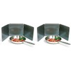 Norpro Nonstick 3 Sided Splatter Guard (Stainless Steel, 2 Pack (10in/25.5cm x 9in/23cm))