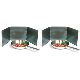 Norpro Nonstick 3 Sided Splatter Guard (Stainless Steel, 2 Pack (10in/25.5cm x 9in/23cm))