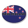 2 x 10cm New Zealand Oval Flag Vinyl Stickers -