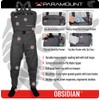 Paramount Outdoors Obsidian Breathable Stockingfoot Chest Fishing Wader (Grey, XX-Large)