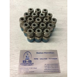 Swagelok SS-400-1-6 Stainless Steel Tube Fitting, Male Connector, 1/4" Tube OD,