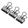 80Pcs Hollow Binder Clips 0.7in Sturdy Metal Hollow Out Strong
