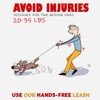 Hands Free Double Dog Leash for Medium Dogs - Dual
