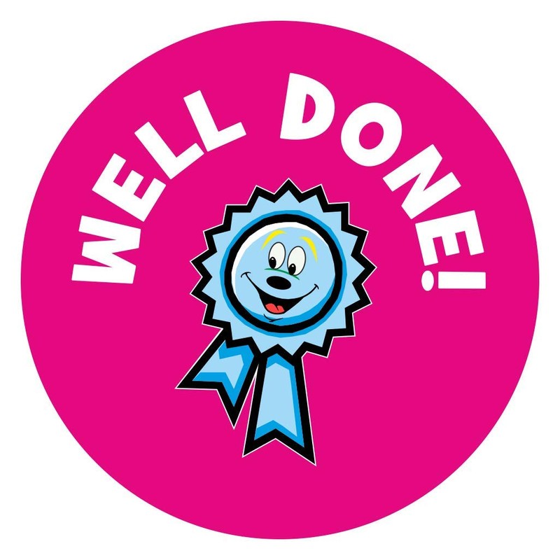 School Stickers Mini Well Done Sticker
