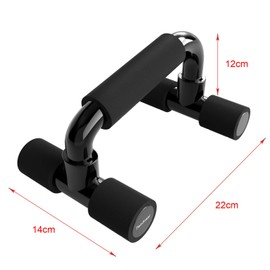 READAEER Pushup Bars Stands Handles Set for Men and Women Workout (Black)