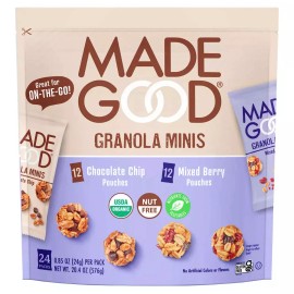 MadeGood Made Good Granola Minis, Variety Pack, 0.85 oz, 24-count