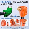 Nilight 50 Amp RV Male and Female Plug Set 14-50P