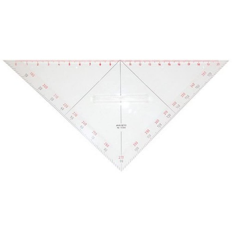 Aristo AR1556/3 Protractor Triangle with Grip