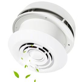 12 Volt RV Exhaust Fan, 60CFM Super Quiet RV Vent Fan, Waterproof ABS RV Ceiling Bathroom Roof Vent for Removing Smoke Odor Moisture Ventilation Marine Boat Yacht Trailer Motorhome