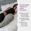 Boppy Cuddle Pregnancy Pillow - Compact Ergonomic Maternity Pillow, Versatile