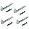 Slotted Square Hooks 100mm (4 Pack) – Heavy Duty L