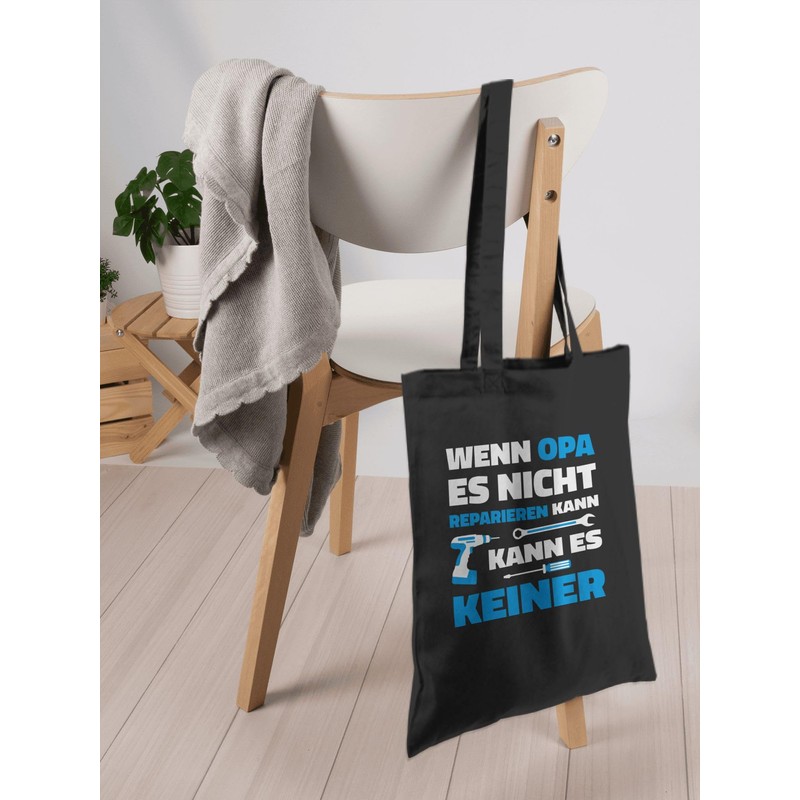 Shirtracer - Cotton Bag - Gifts - Wenn Opa es