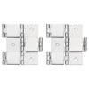 sourcing map Double Acting Hinges Folding Screen, 2Pcs 2.99" Double