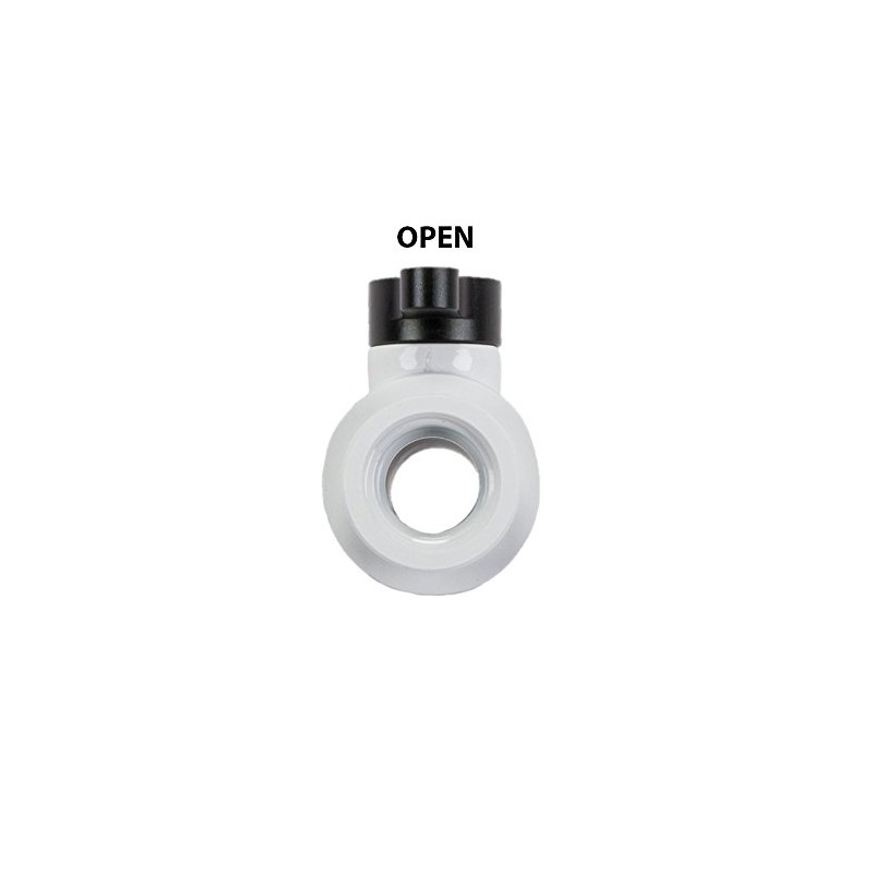 Barrow Mini Water stop valve - White main body +