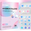 Pimple Patches Blue Pink Star Heart Butterfly 12MM 36PCS Hologram