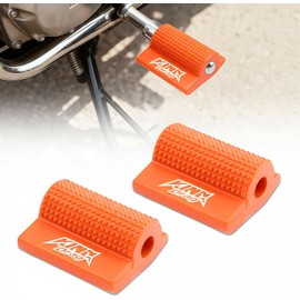 2 Pcs Funda Protectora para Palanca de Cambios de Motocicleta, Naranja Paquete de Almohadillas para Palanca de Cambios de Motocicleta, Funda Protectora Antideslizante