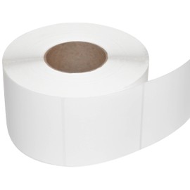 Compulabel Thermal Transfer Shipping Labels, 4 inch x 4 inch, White, Permanent Adhesive, Perforations Between Labels, 1500 Per Roll, 4 Rolls