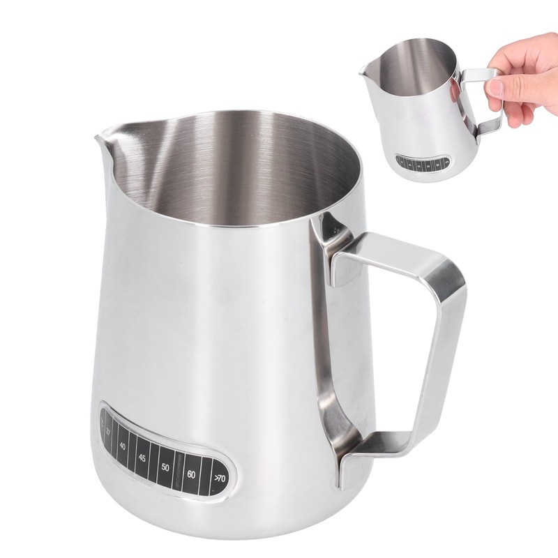 600ml Stainless Steel Frothing Cup Milk Coffee Frothing Pitcher with