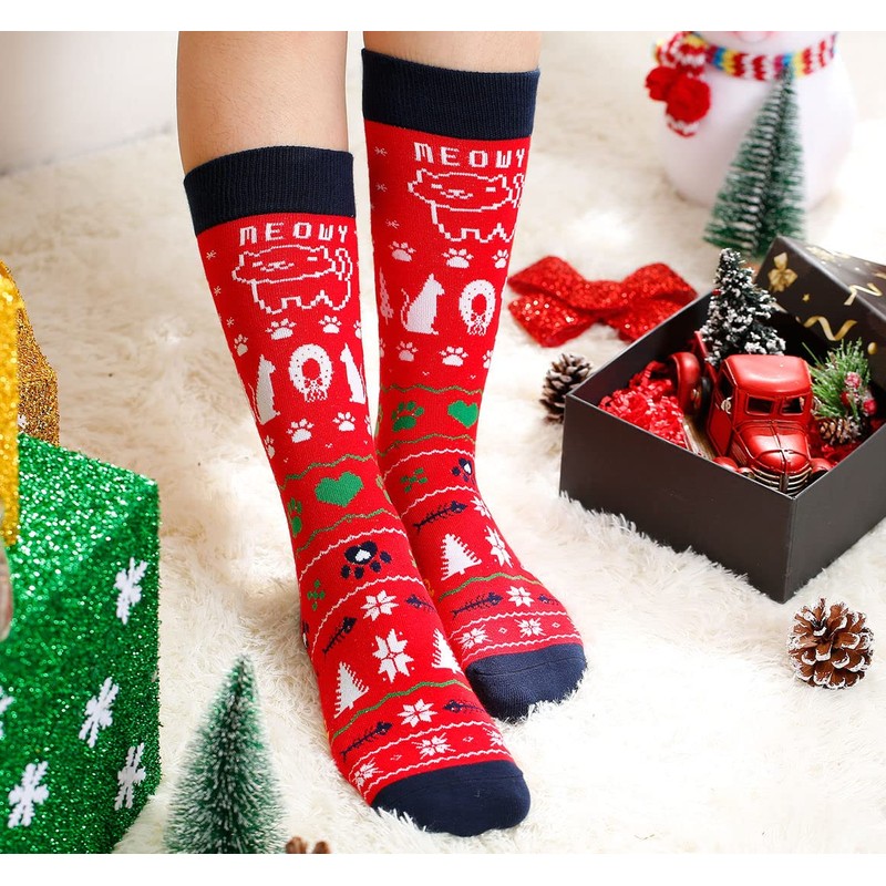 IRISGOD Funny Christmas Socks for Men & Women - Novelty