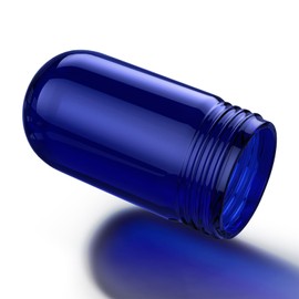 LIFEHIM Blue Glass Globe Bulb Cover, Light Bulb Protector Cage Outdoor, Industrial Threaded Glass Light Bulb Cover Lamp for Hood