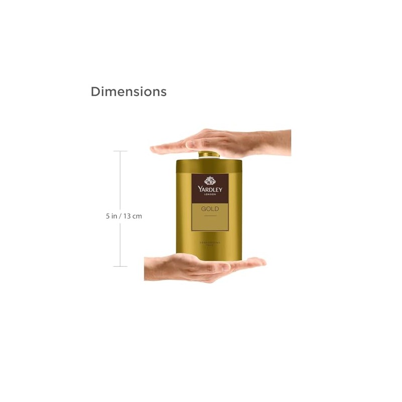Yardley London Gold Deodorizing Talc Talcum Powder Men 100gm by