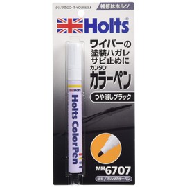 Holts MH6707 Color Paint Pen, Matte Black, 0.4fl oz (13ml), Easily Fix Scratches with No Mess