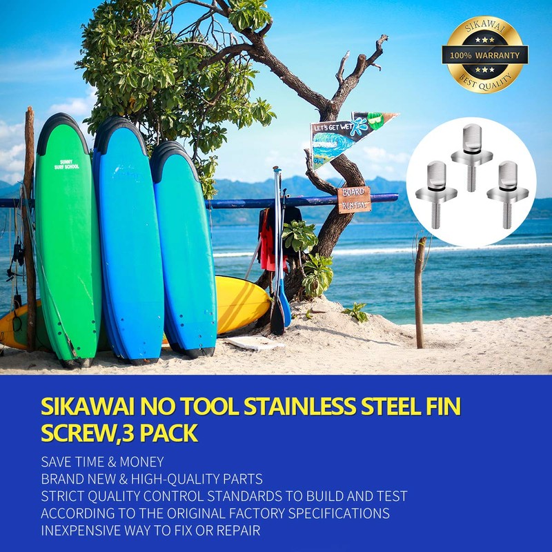 Sikawai Fin Screw 316 Stainless Steel No Tool Compatible with